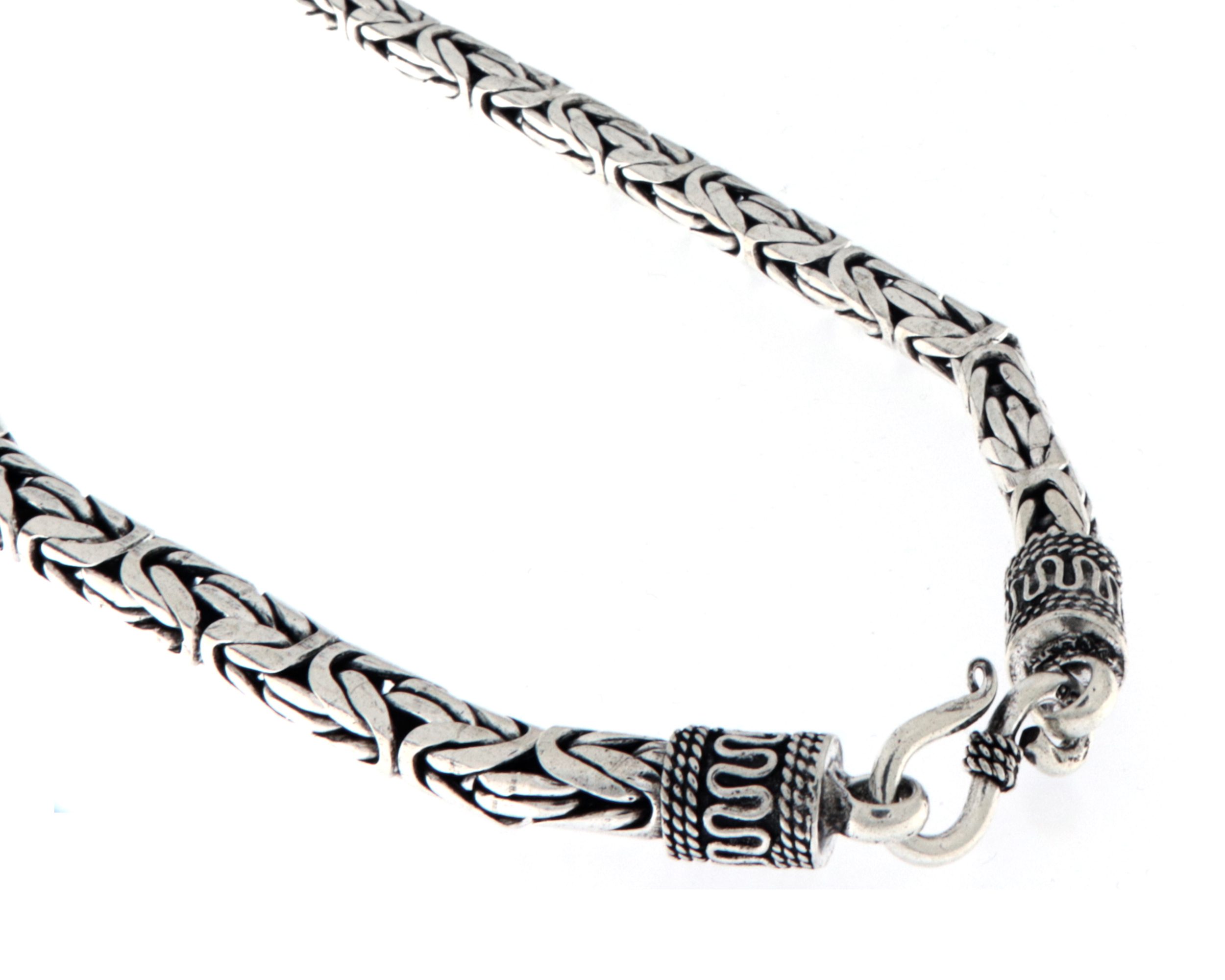 Chunky Byzantine Bali Necklace - 10mm Wide | Silverwow.net – SilverWow™